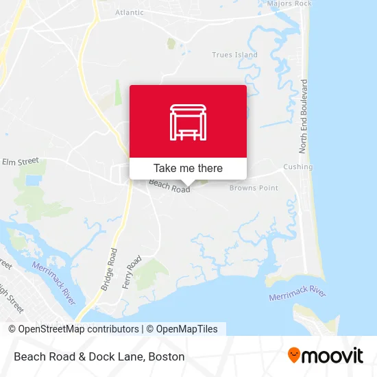 Beach Road & Dock Lane map