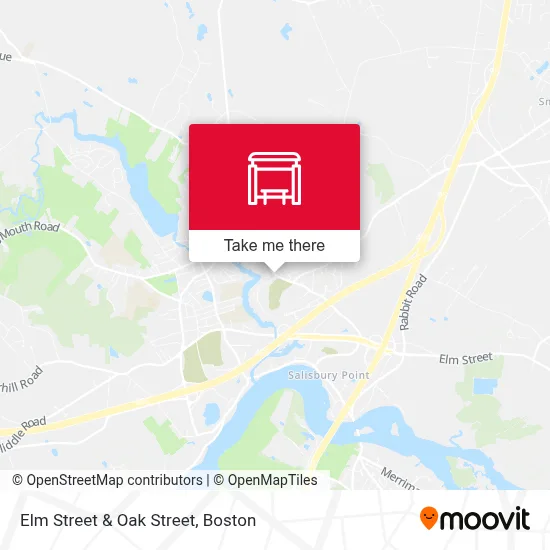 Elm Street & Oak Street map