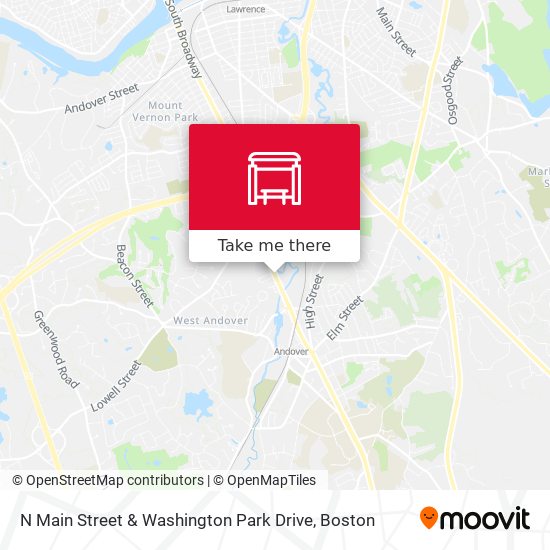N Main Street & Washington Park Drive map