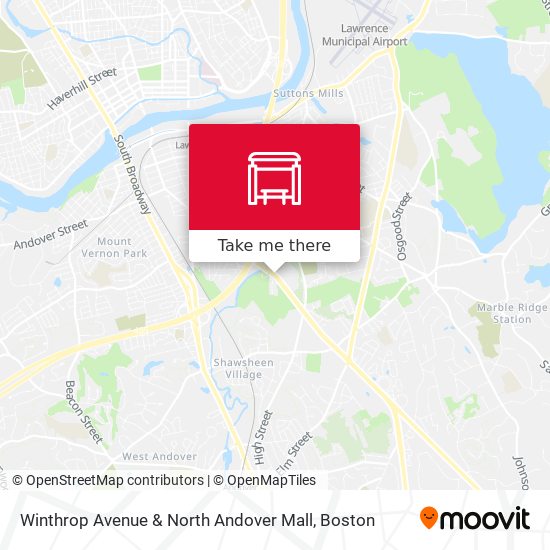Mapa de Winthrop Avenue & North Andover Mall