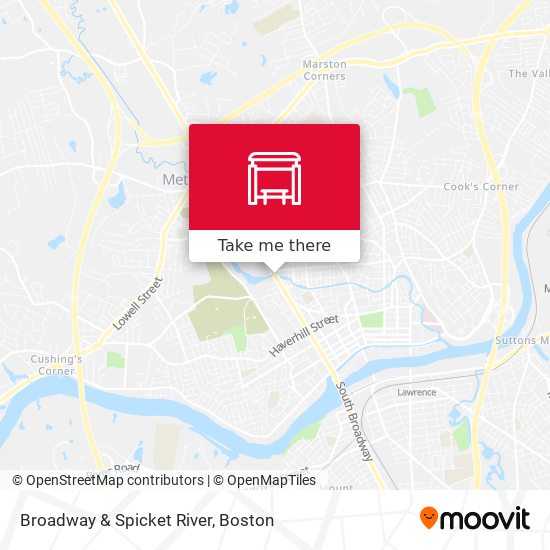Broadway & Spicket River map