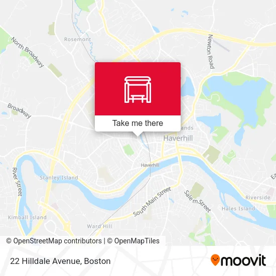 22 Hilldale Avenue map