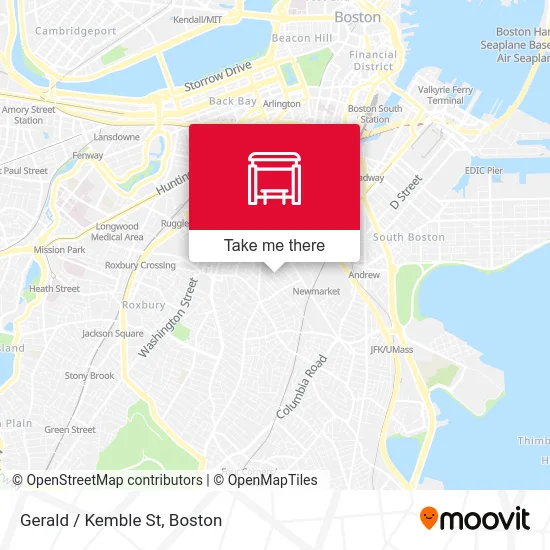 Gerald / Kemble St map