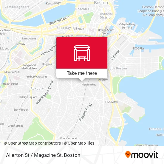 Allerton St /  Magazine St map