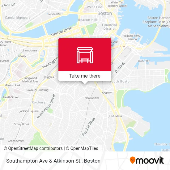Southampton Ave & Atkinson St. map