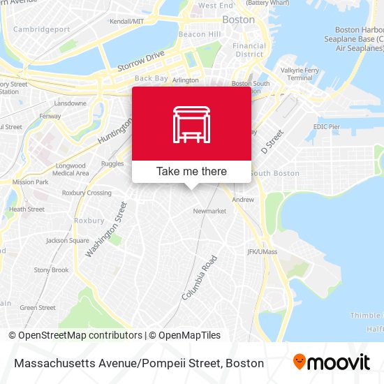 Mapa de Massachusetts Avenue / Pompeii Street