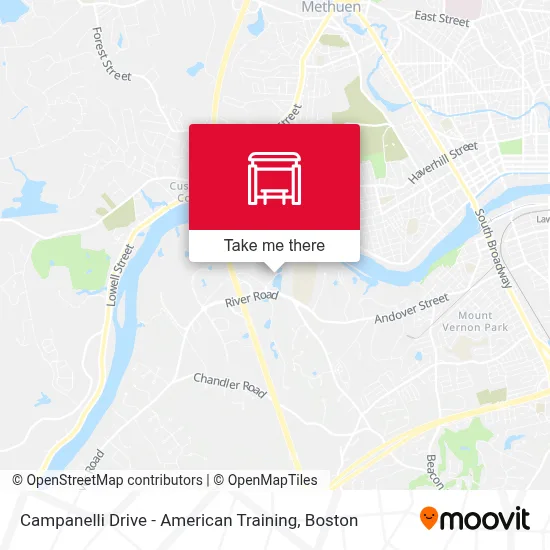 Campanelli Drive - American Training map