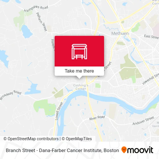 Mapa de Branch Street - Dana-Farber Cancer Institute