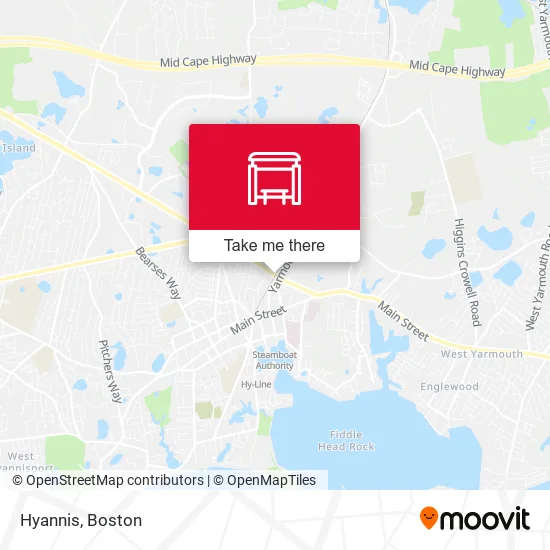 Hyannis map