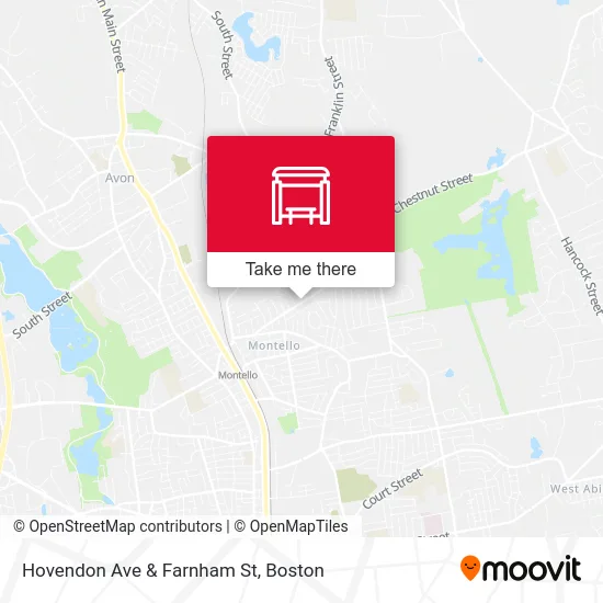 Hovendon Ave & Farnham St map