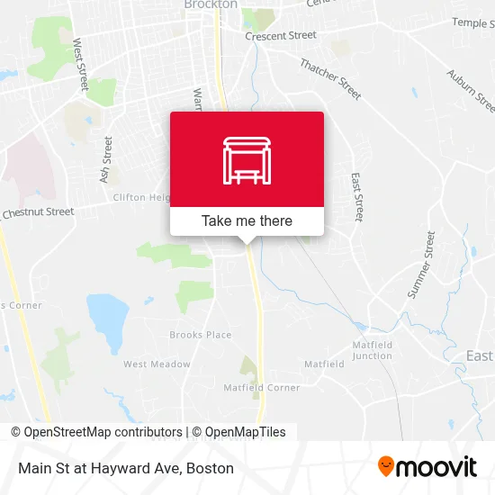 Main St at Hayward Ave map