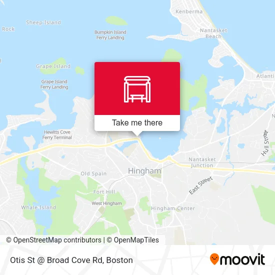 Otis St @ Broad Cove Rd map