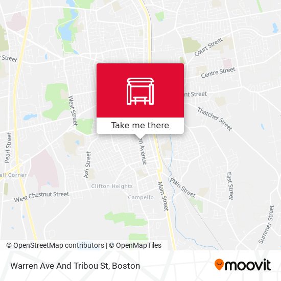 Warren Ave And Tribou St map