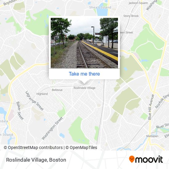 Roslindale Village map