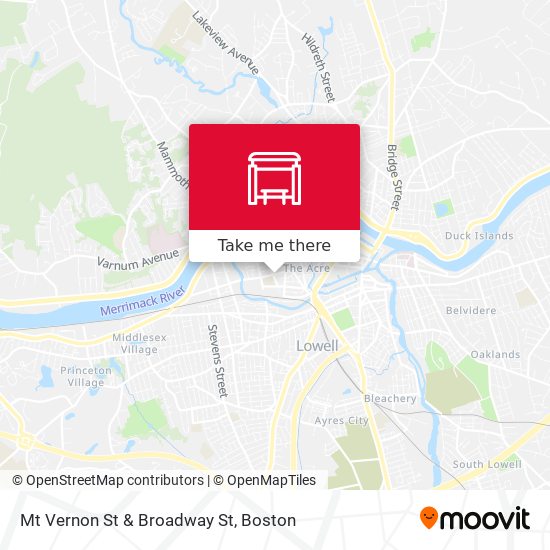 Mapa de Mt Vernon St & Broadway St