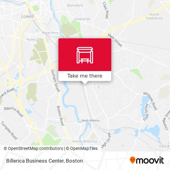 Billerica Business Center map