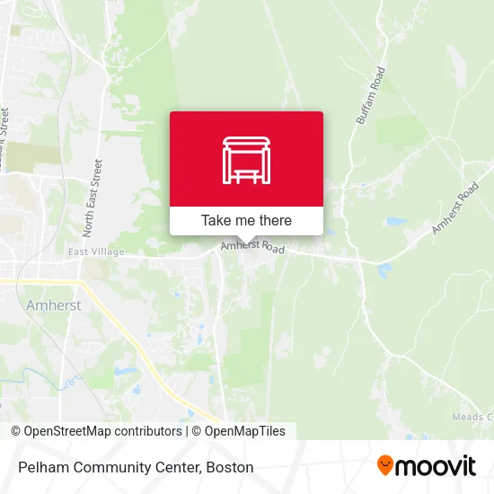 Pelham Community Center map