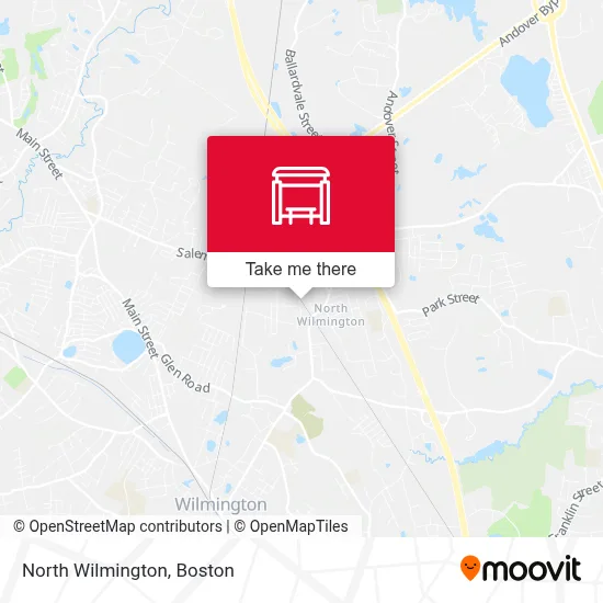 North Wilmington map
