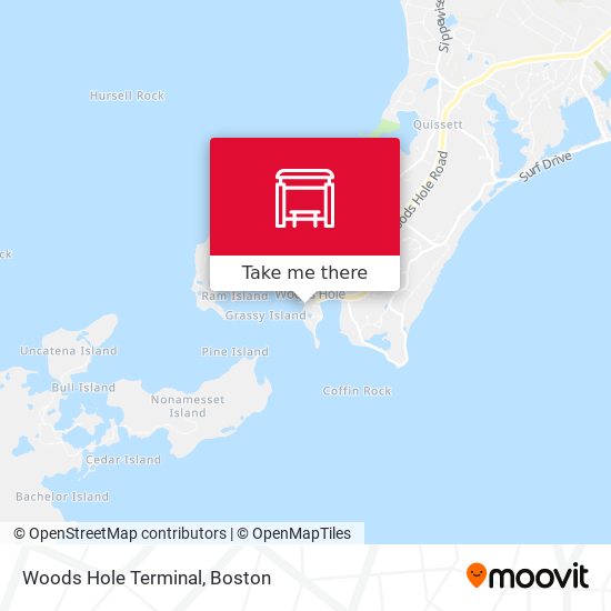 Mapa de Woods Hole Terminal