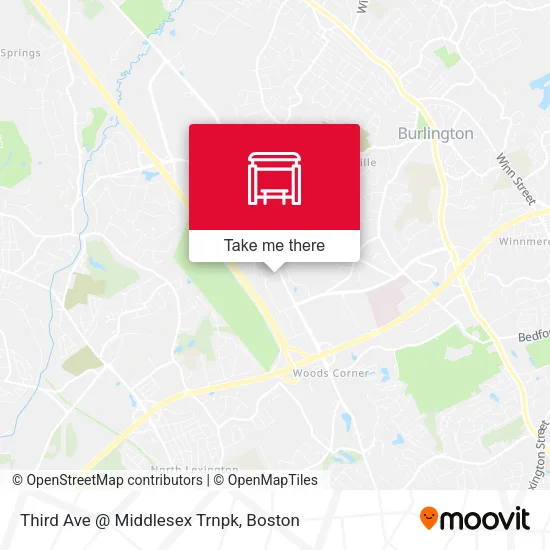 Third Ave @ Middlesex Trnpk map