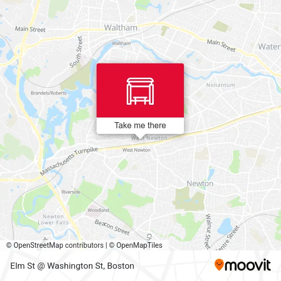Mapa de Elm St @ Washington St