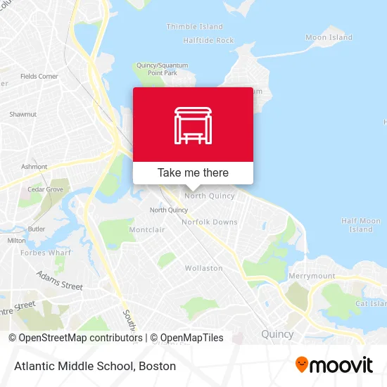 Atlantic Middle School map