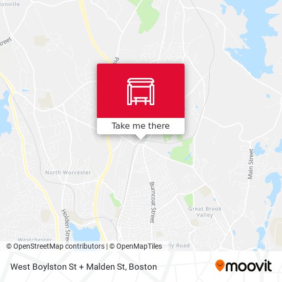Mapa de West Boylston St + Malden St
