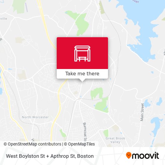 Mapa de West Boylston St + Apthrop St