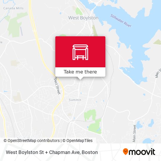 West Boylston St + Chapman Ave map