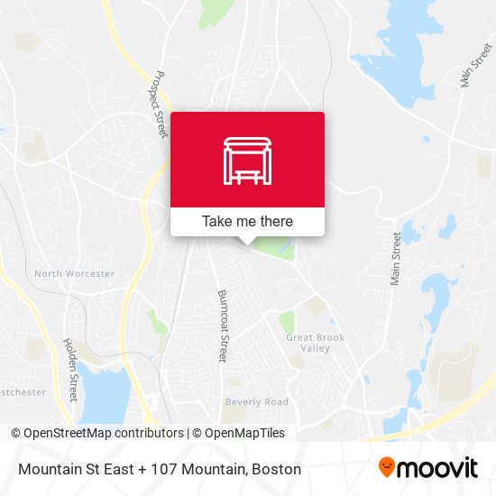 Mountain St East + 107 Mountain map