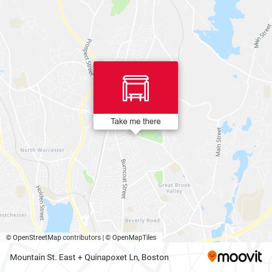 Mountain St. East + Quinapoxet Ln map