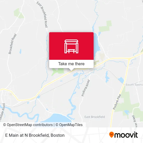 E Main at N Brookfield map