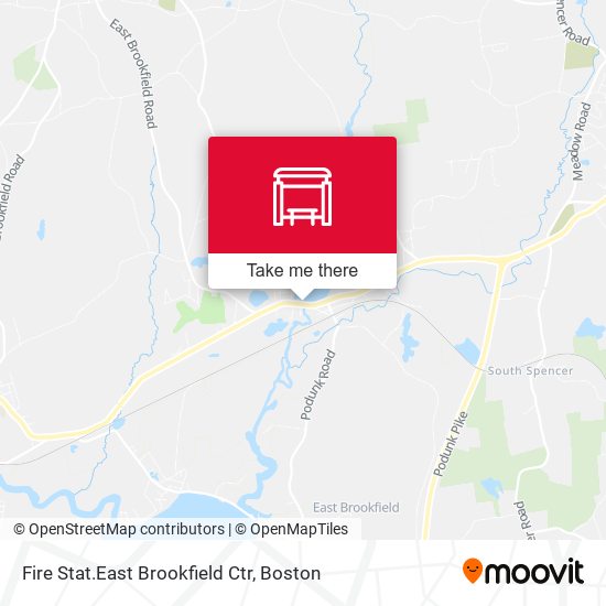 Mapa de Fire Stat.East Brookfield Ctr