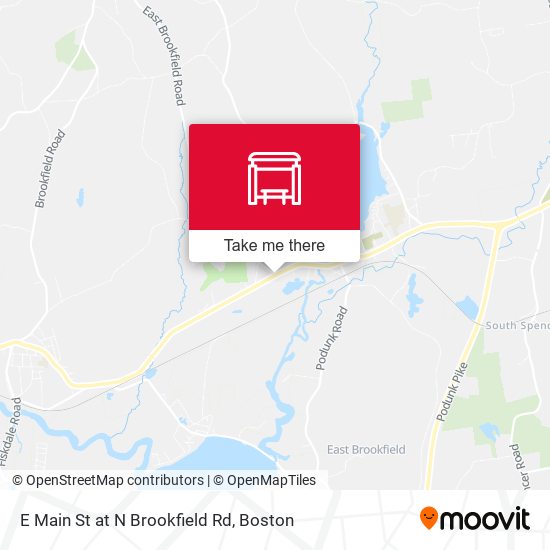 Mapa de E Main St at N Brookfield Rd