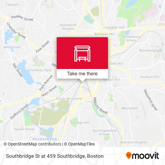 Southbridge St at 459 Southbridge map
