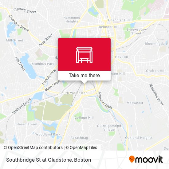 Southbridge St at Gladstone map