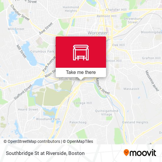 Southbridge St at Riverside map