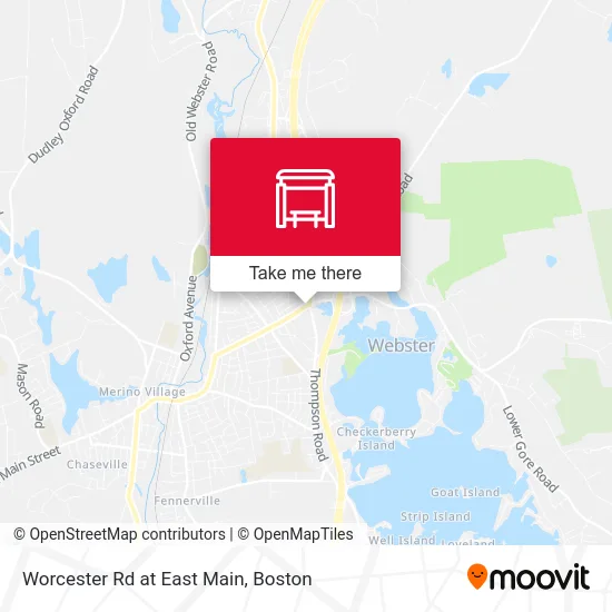 Worcester Rd at East Main map