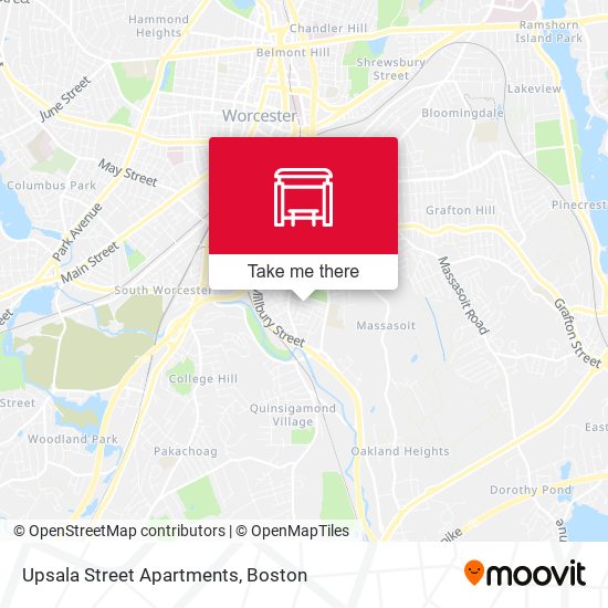 Mapa de Upsala Street Apartments