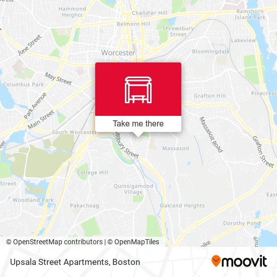 Upsala Street Apartments map