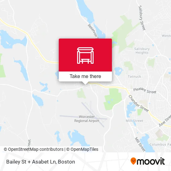 Bailey St + Asabet Ln map