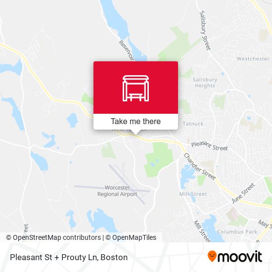 Mapa de Pleasant St + Prouty Ln