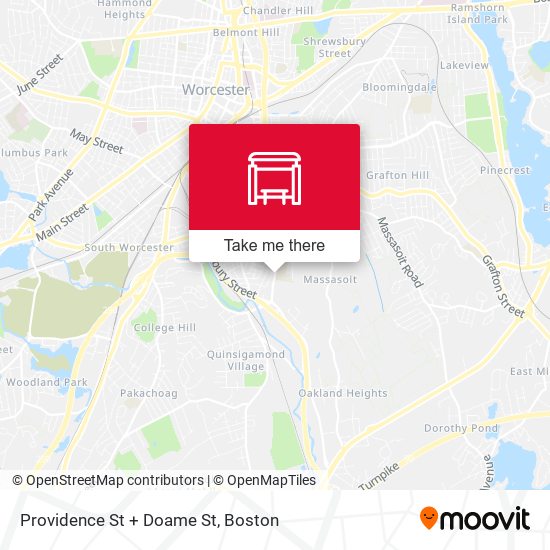 Mapa de Providence St + Doame St