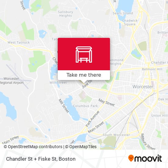 Mapa de Chandler St + Fiske St