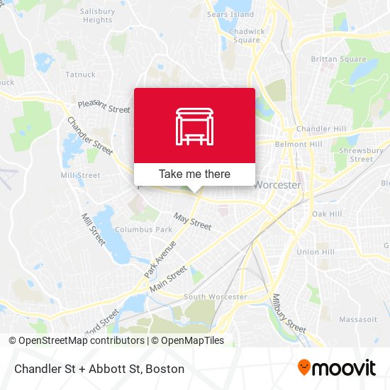Mapa de Chandler St + Abbott St
