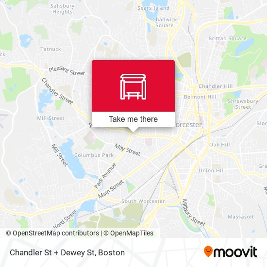 Mapa de Chandler St + Dewey St