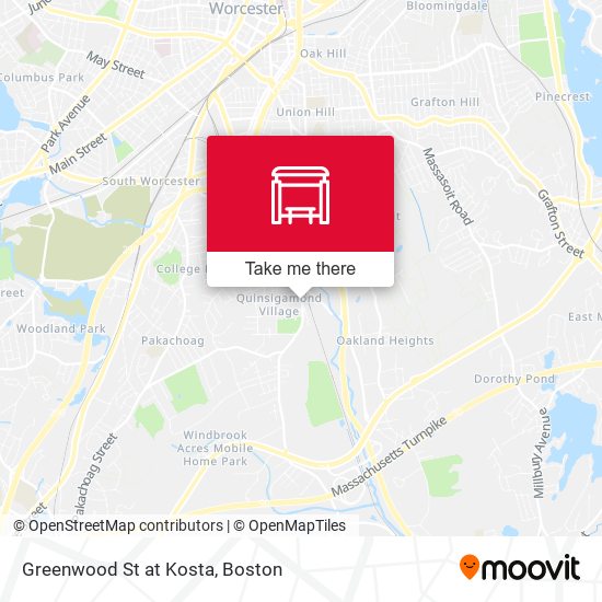Greenwood St at Kosta map