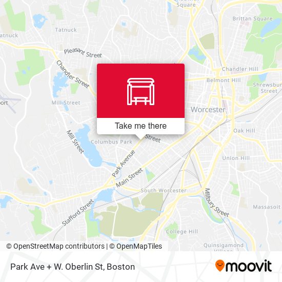 Mapa de Park Ave + W. Oberlin St
