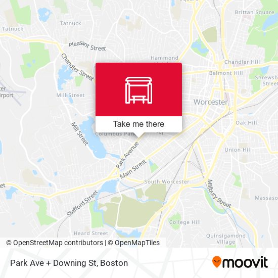Park Ave + Downing St map