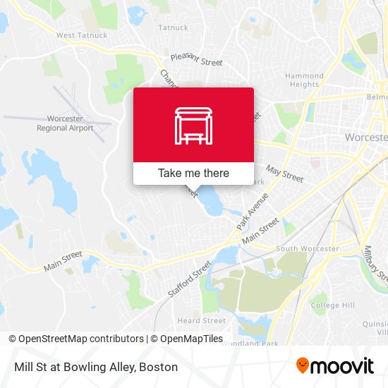Mill St at Bowling Alley map